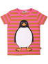 T-shirt til børn med pingvin