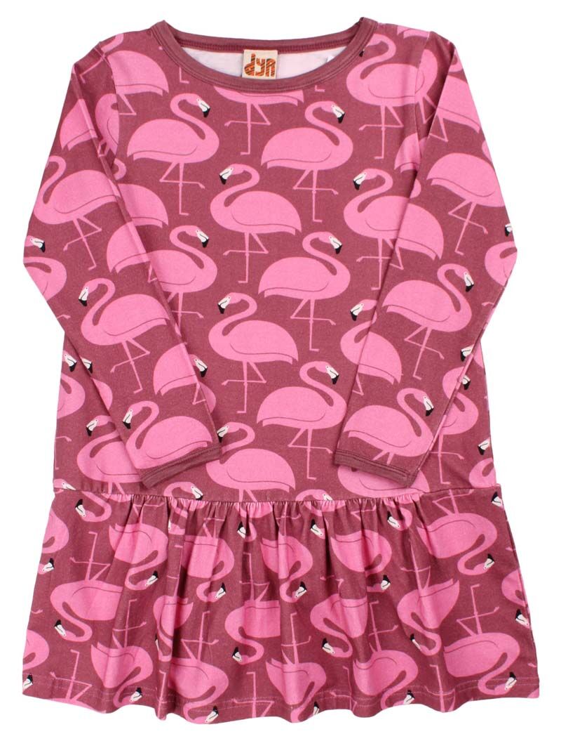 Kjole til børn med flamingo