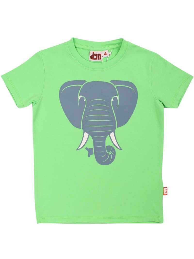 Dyrgrowl T Bright Green ELEFANT