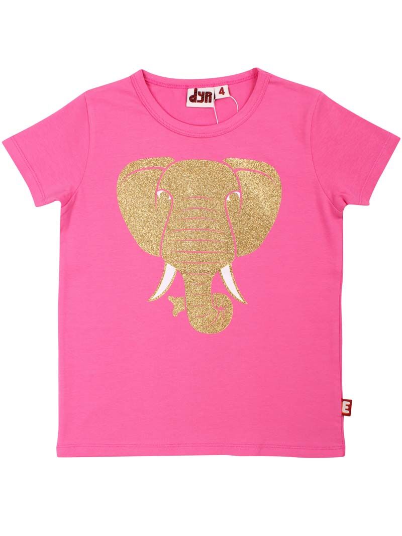T-shirt til børn med elefant