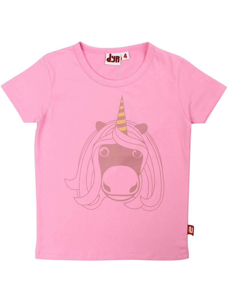 Tshirt til børn med enhjørning