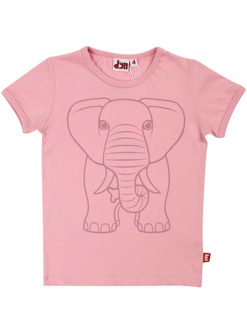 T-shirt til børn med elefant