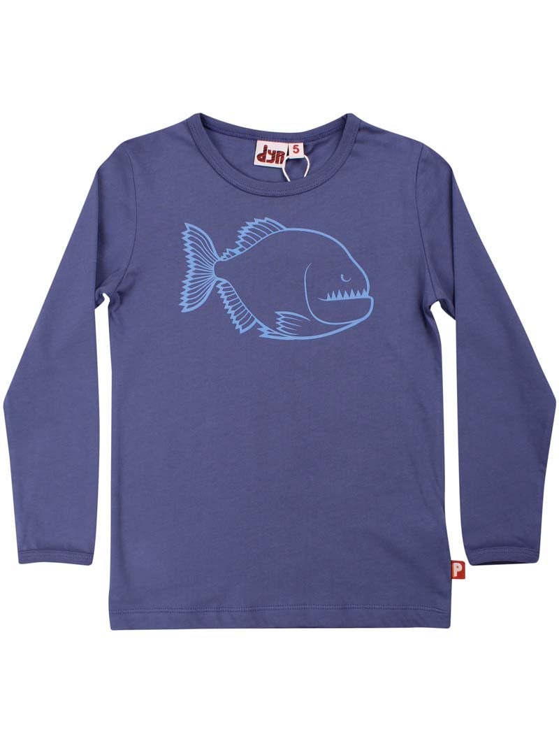 bluse til børn med piratfisk