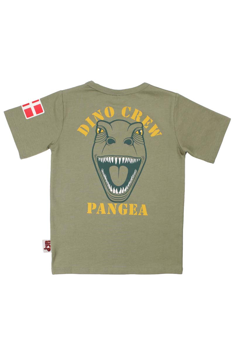 Lækker kortærmet t-shirt til børn med print af t-rex dinosaur