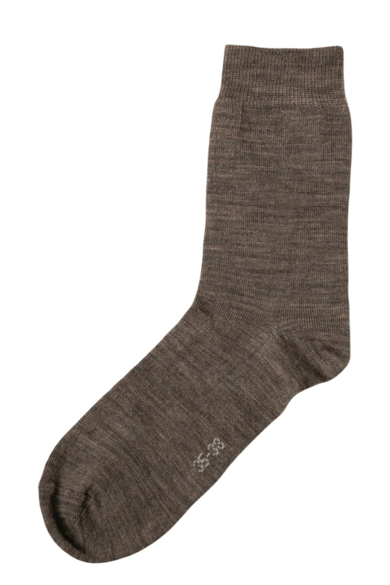 JOHA Wool Socks Thin Chestnut