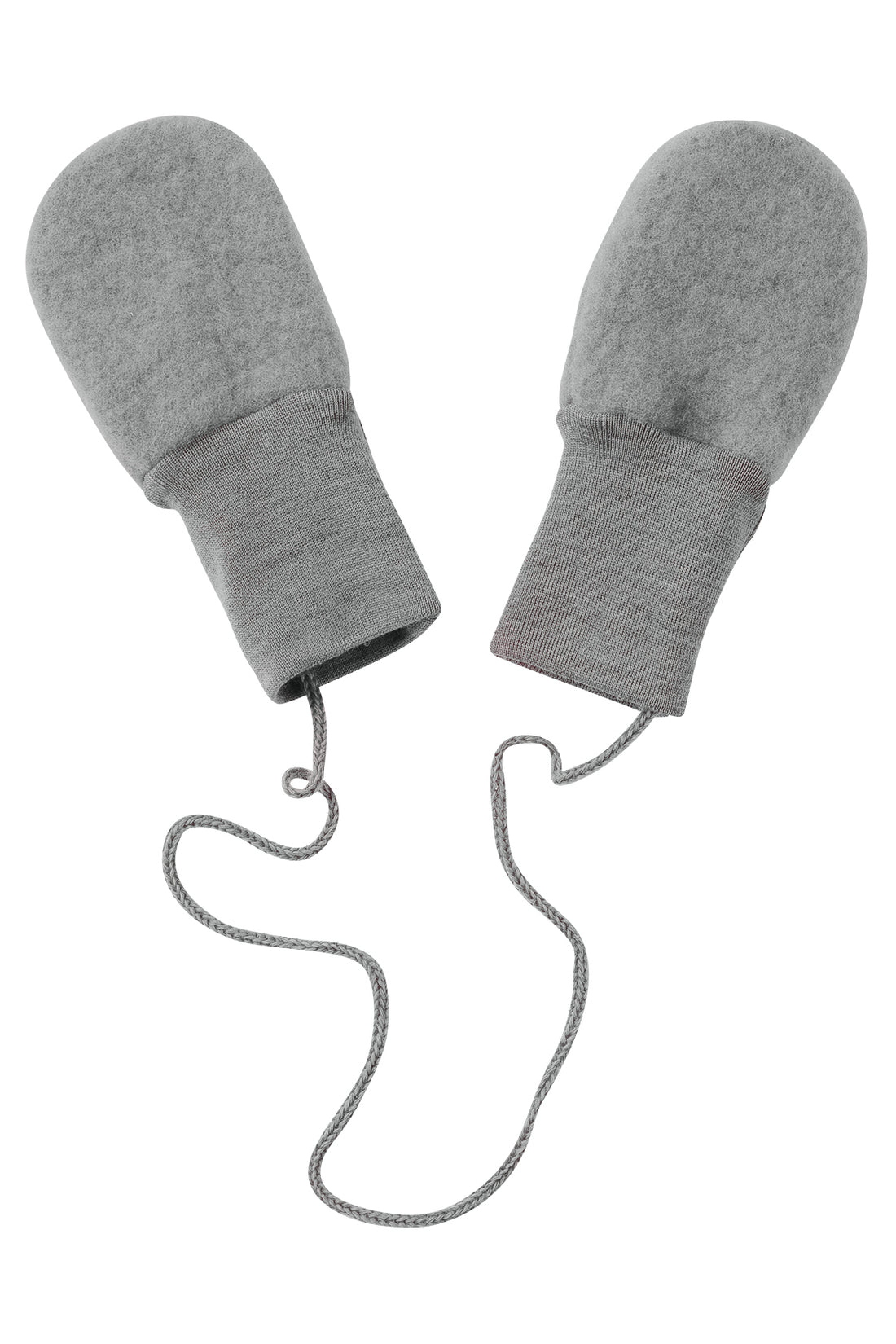 Engel Wool Natur Baby Mittens Light Grey Melange