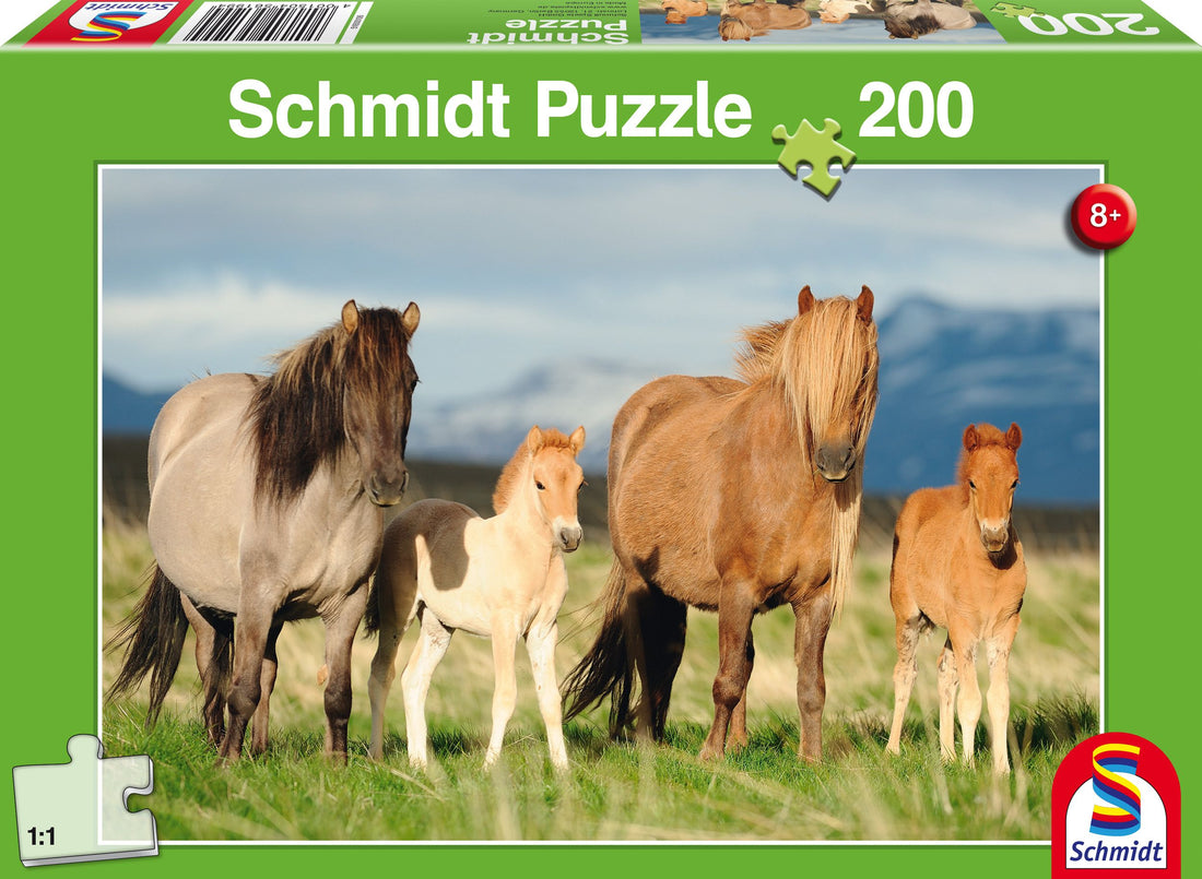 Schmidt Puzzle 200 Brk Family of horses