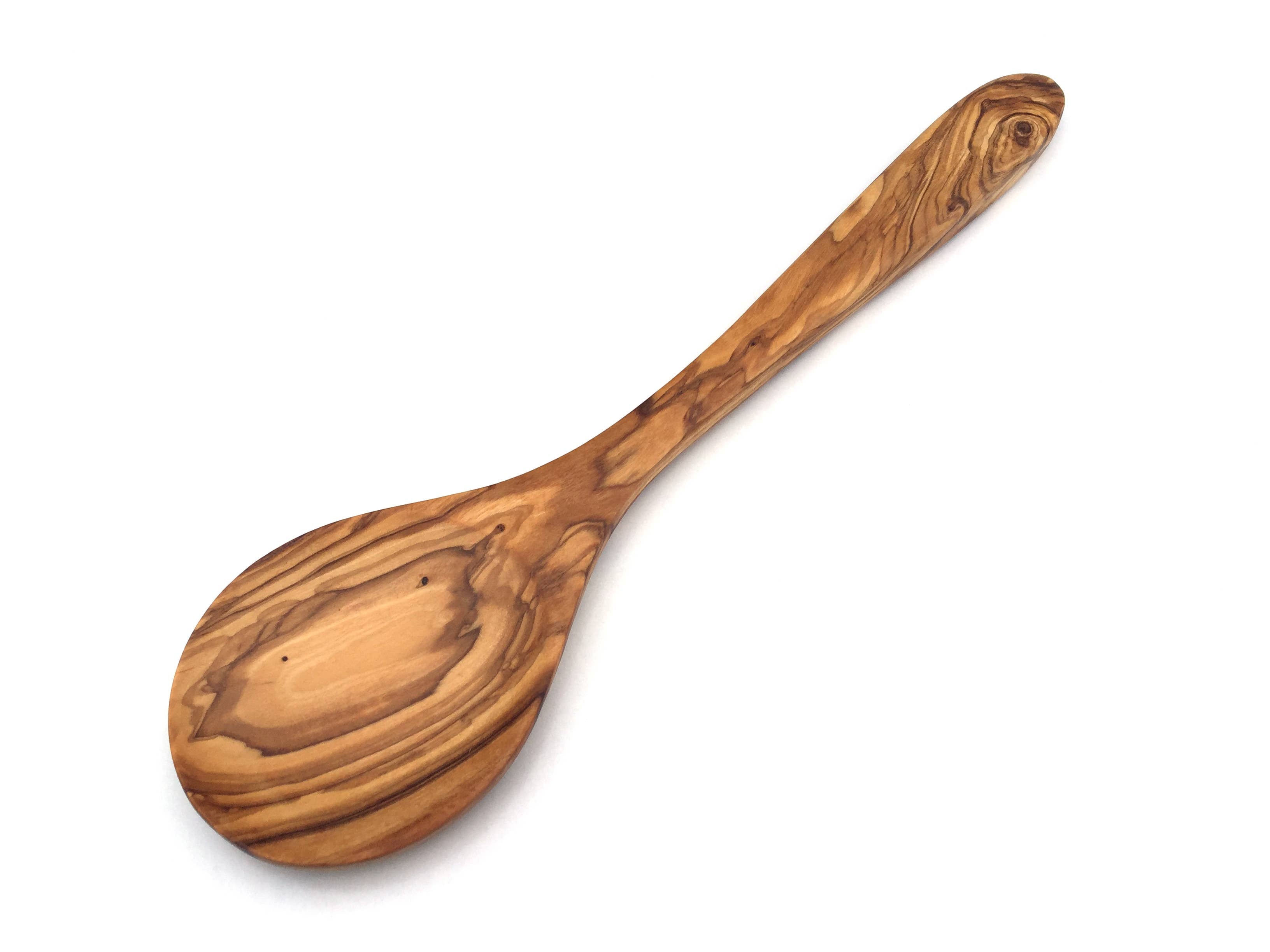 Smuk håndlavet grydeske i oliventræ