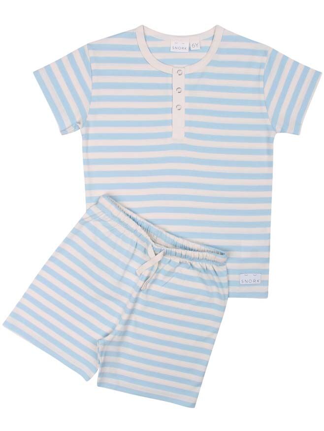 SNORK - Vilhelm Summer Pyjamas Sea Stripes