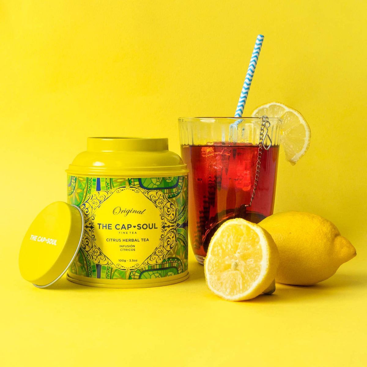 The Capsoul Citrus Infusion - Aufgussdose mit losen Blättern, 100 g