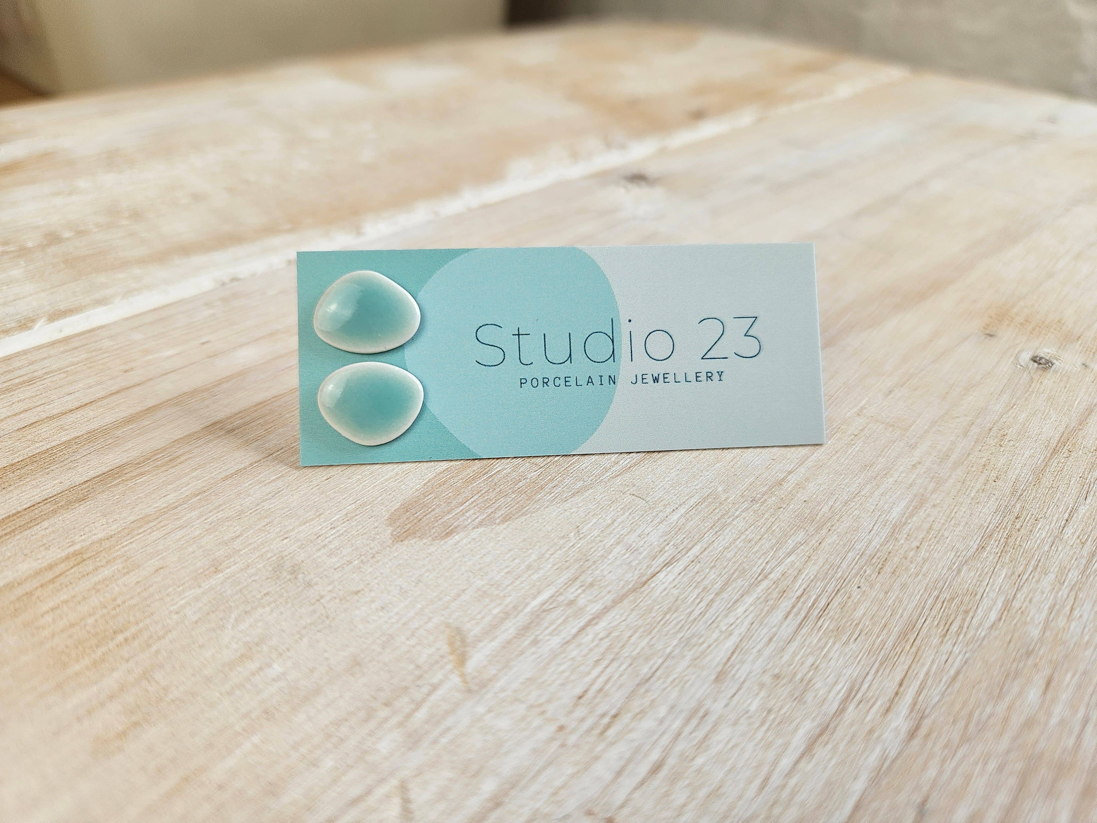 Studio 23 Pebble Stud Earring Pair Turquoise