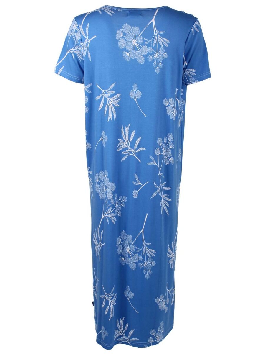 ORGANIC - Danecasilda dress Blue/Offwhite HEMLOCK
