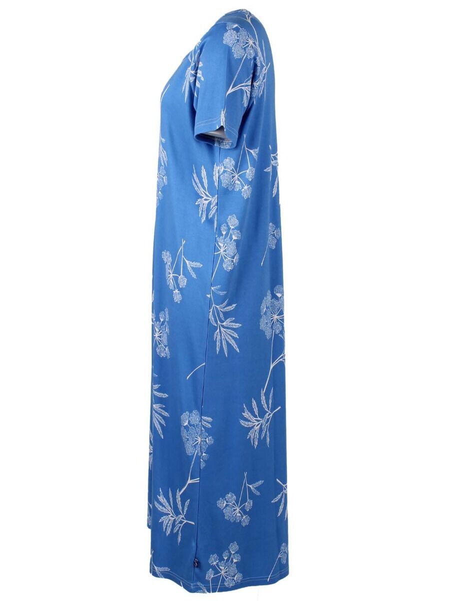 ORGANIC - Danecasilda dress Blue/Offwhite HEMLOCK