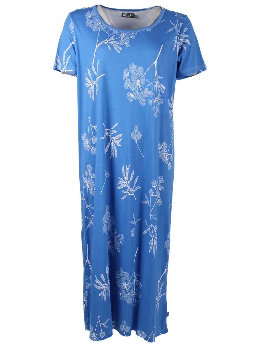 ORGANIC - Danecasilda dress Blue/Offwhite HEMLOCK