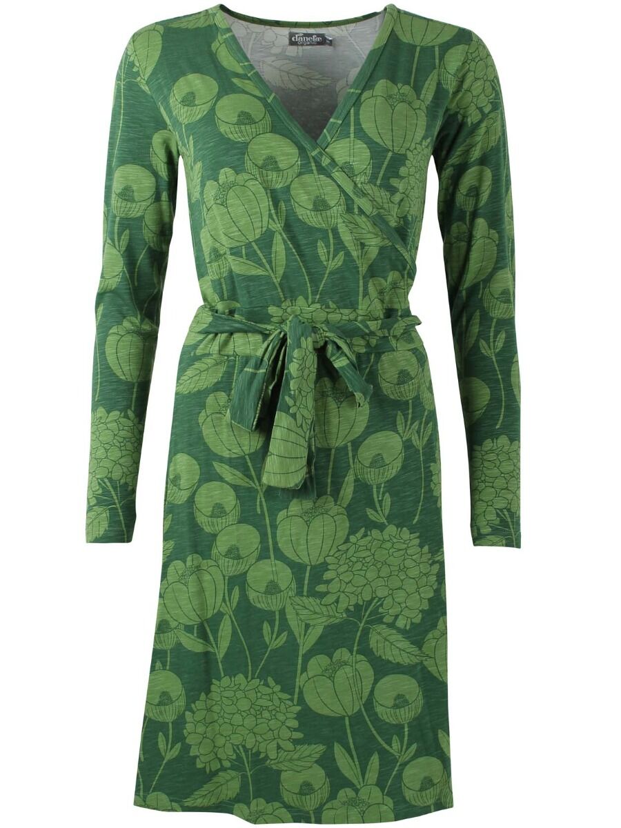 ORGANIC - Daneregina Dress Warm Khaki/Fall Jungle HORTENSIA