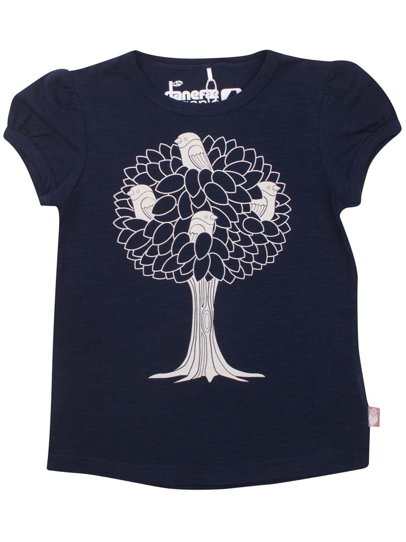 ORGANIC - Danemushroom Tee Navy BIRDTREE