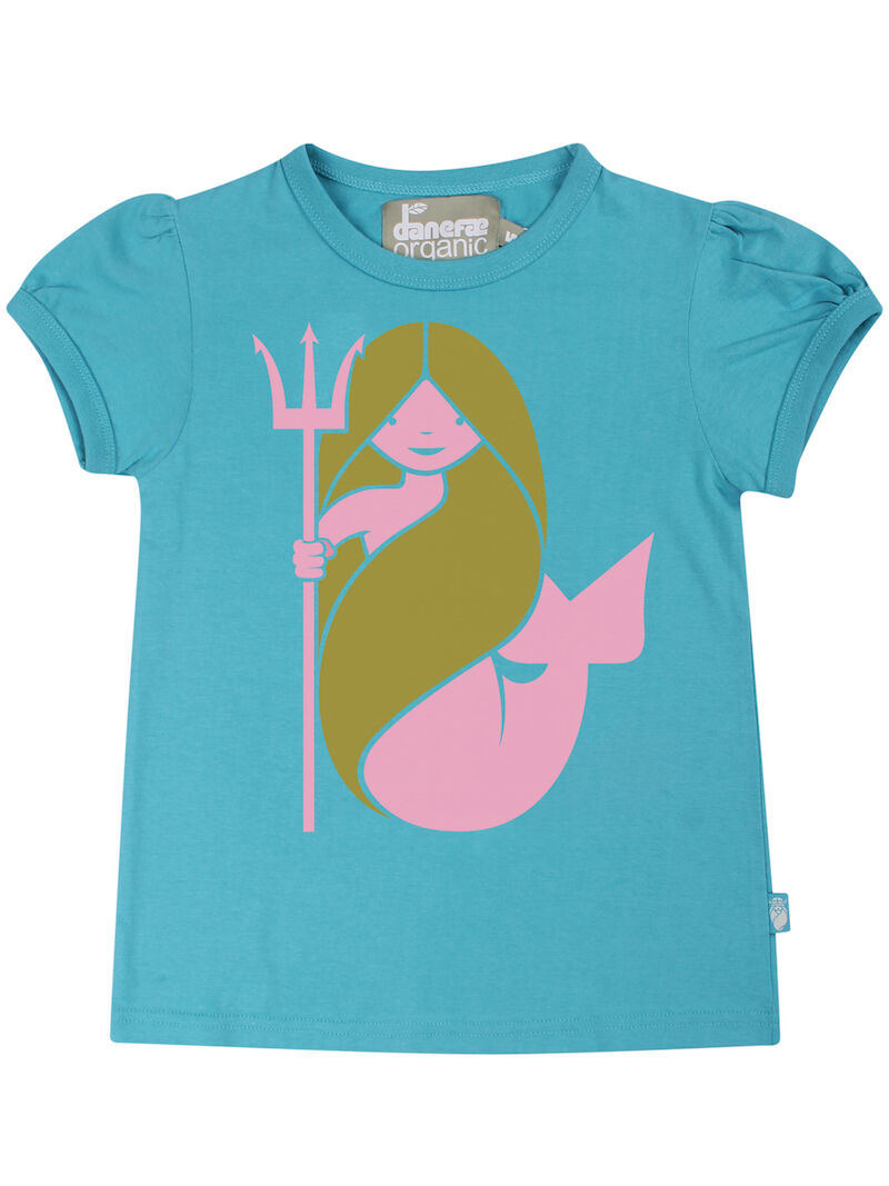 T-shirt til børn med havfrue