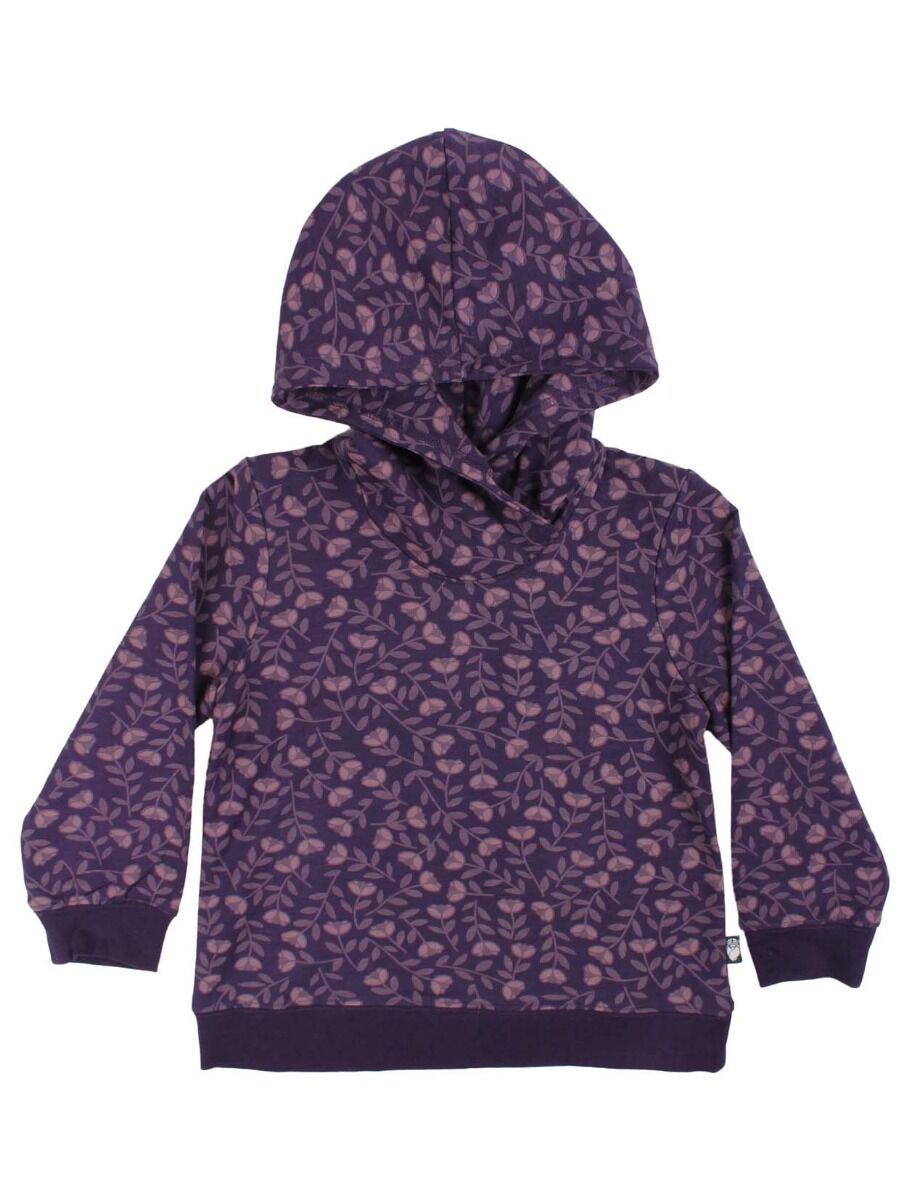 ORGANIC - Danebirch Hoodie Black Mauve FLEURIE
