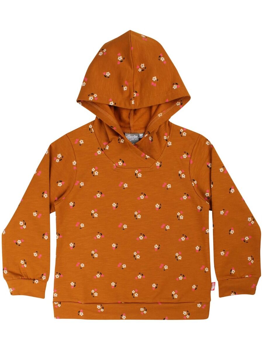 ORGANIC - Danebirch Hoodie Mustard MINIFLOWER