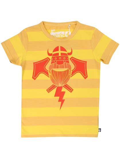 ORGANIC - Danemerian Tee Dusty Yellow/Yellow Beige THROBOLT