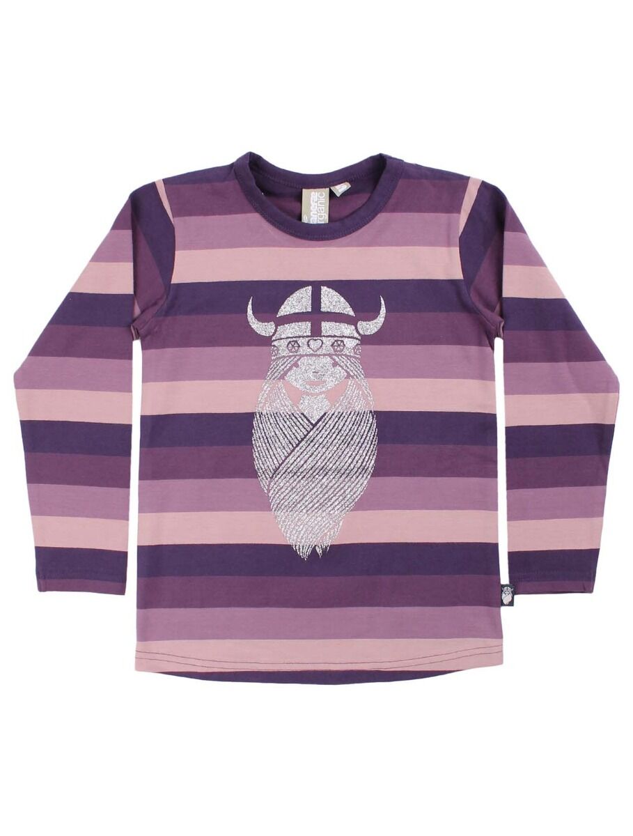 ORGANIC - Danemist Blouse Eggplant FREJA (Glitter)