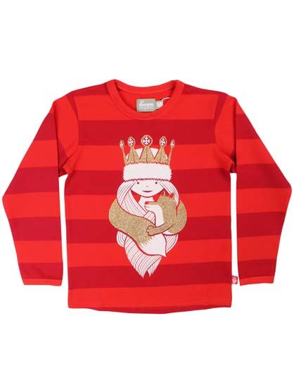 Bluse til børn med prinsesse og ræv