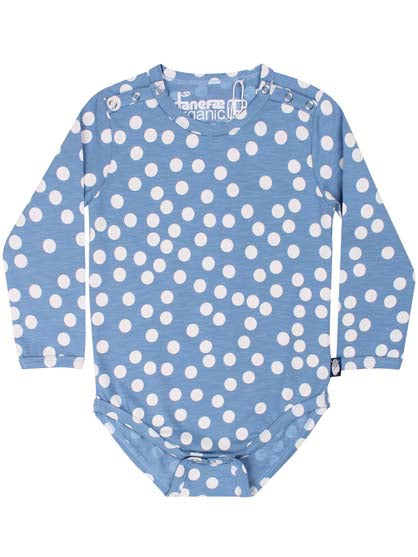 ORGANIC - Danehavtorn Body Waterblue/Chalk BIG FUNNY DOTS