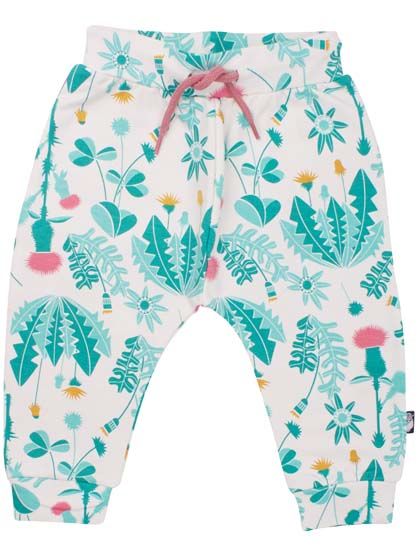 ORGANIC - Daneboeg Pants Chalk Ukrudt