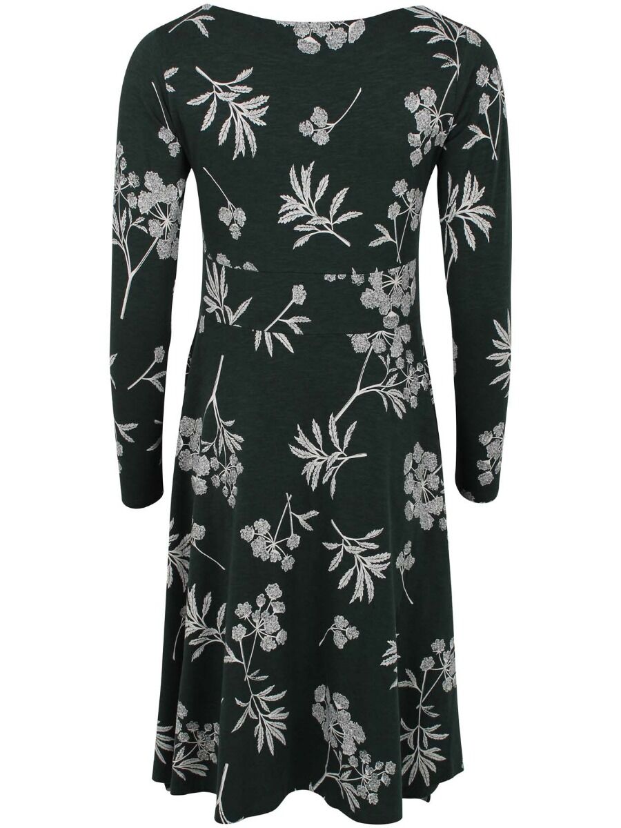 ORGANIC - Danesigrid Viscose Dress Black green HEMLOCK
