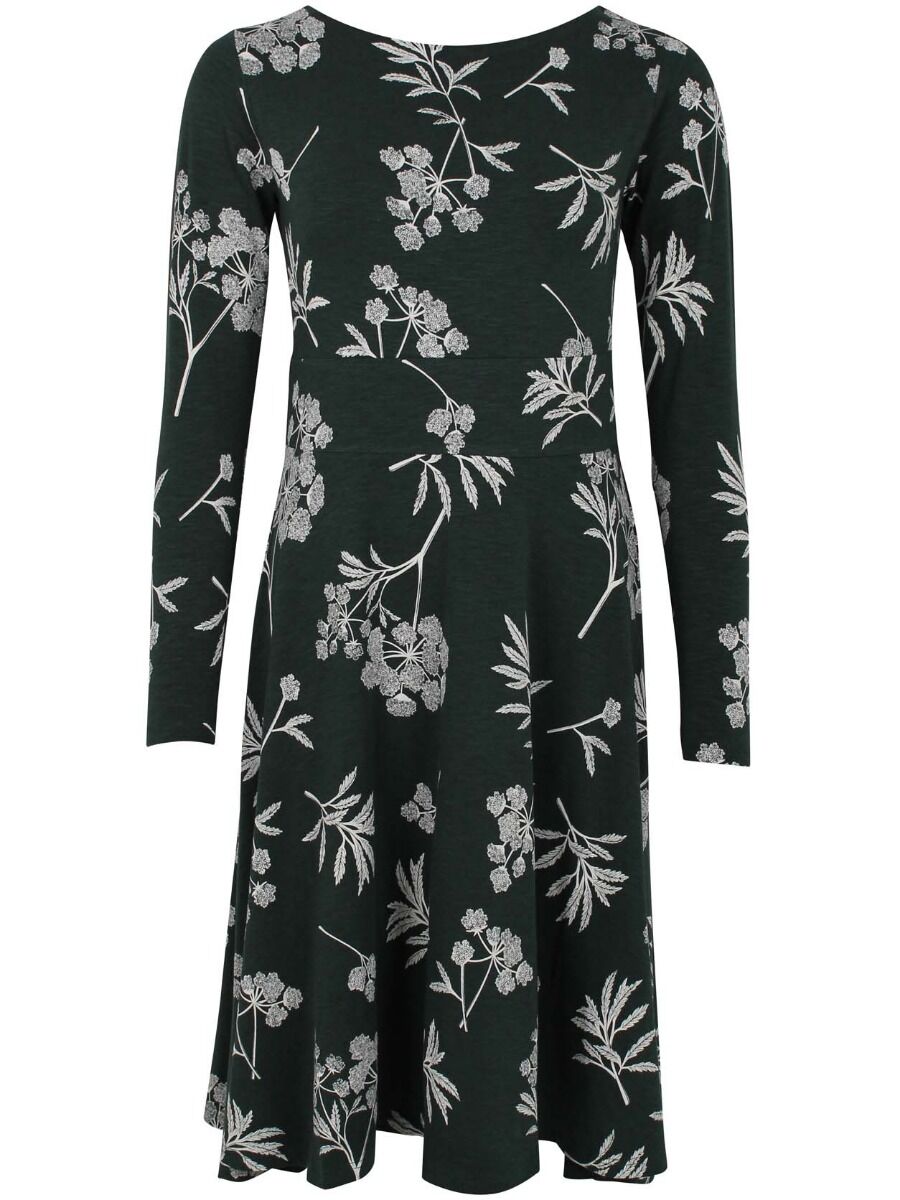 ORGANIC - Danesigrid Viscose Dress Black green HEMLOCK