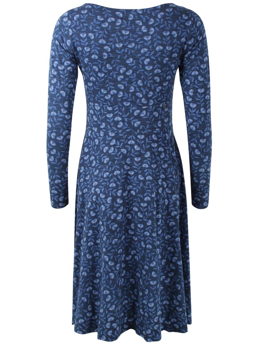 ORGANIC - Danesigrid Viscose Dress Marine/Cold Blue FLEURIE