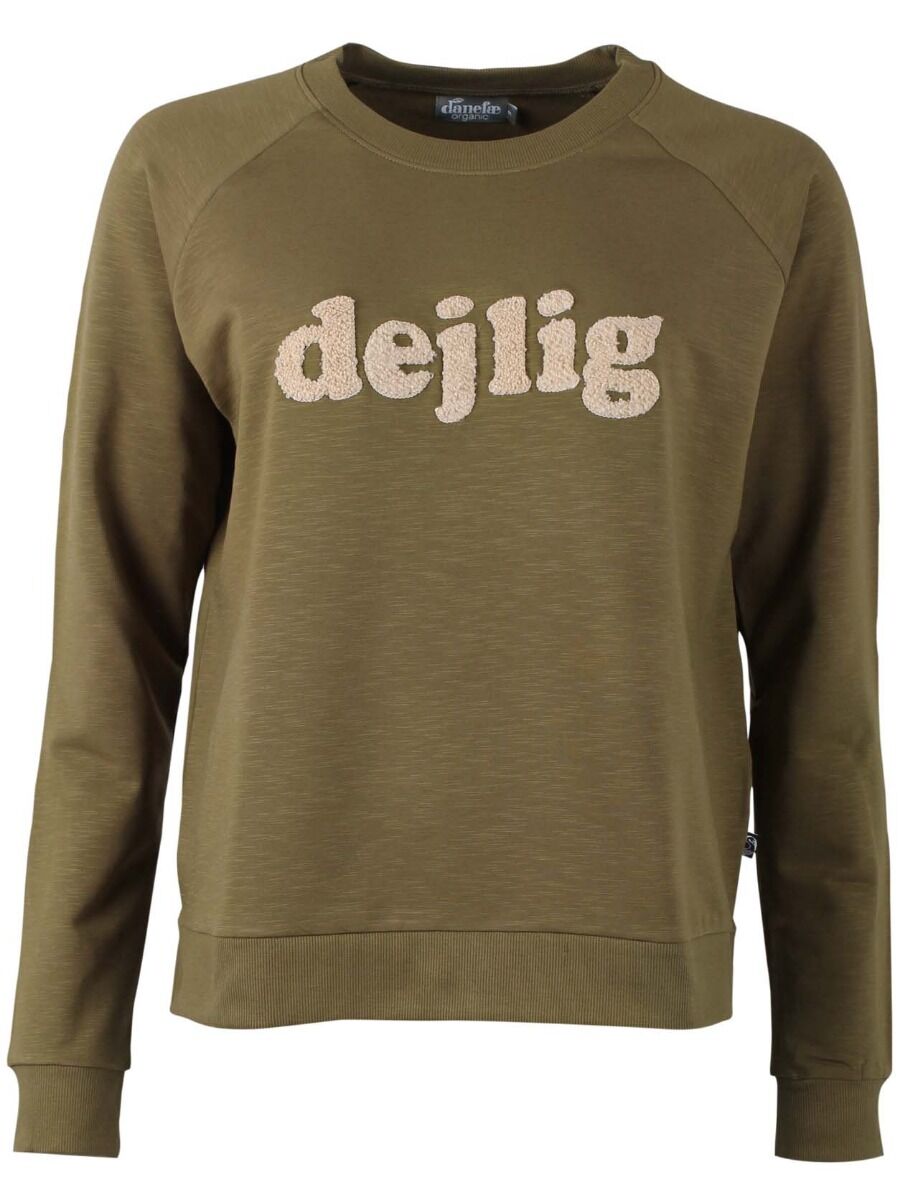 ORGANIC - Daneklausen Sweat Olive DEJLIG