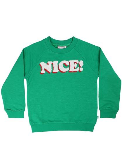 Sweater til børn med nice tekst