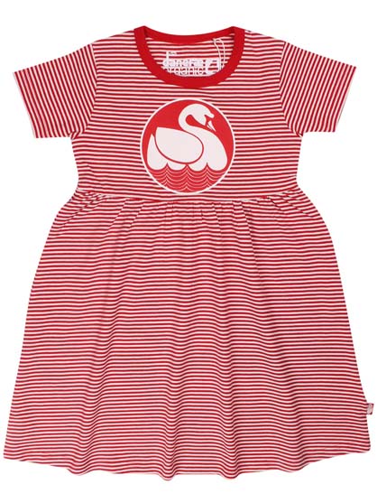 ORGANIC - Daneshellfish Dress Red/Chalk SWAN