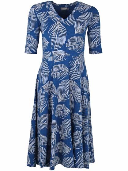 Organic - Danandersen Dress Indigo/Lt Beige PALMA