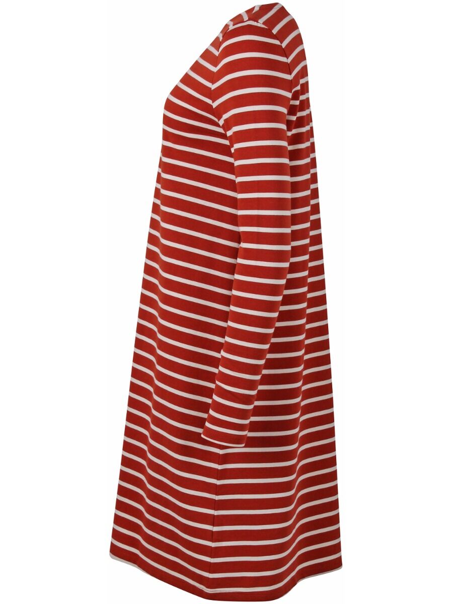 ORGANIC - Nassau Dress Rust/Chalk