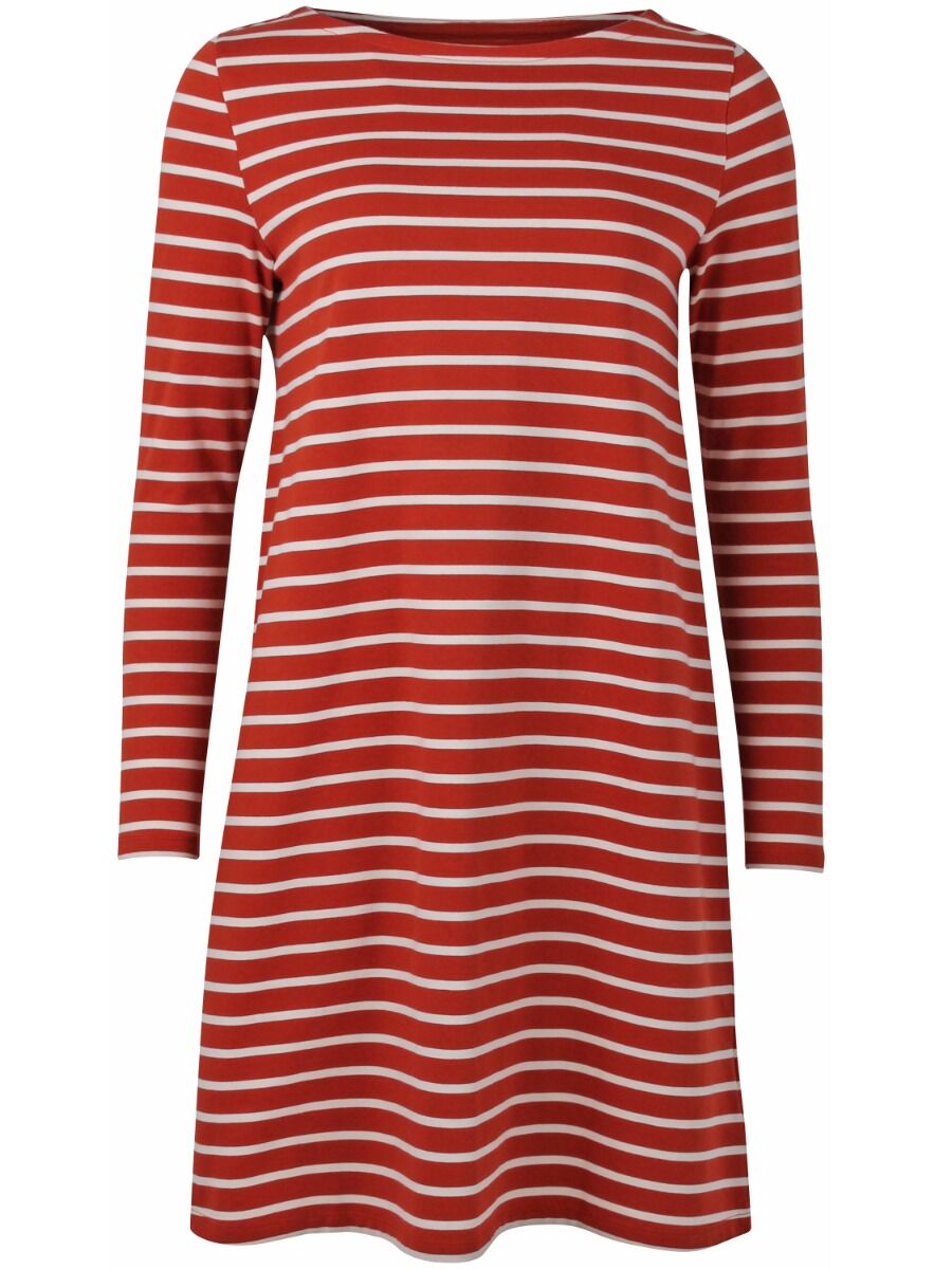 ORGANIC - Nassau Dress Rust/Chalk