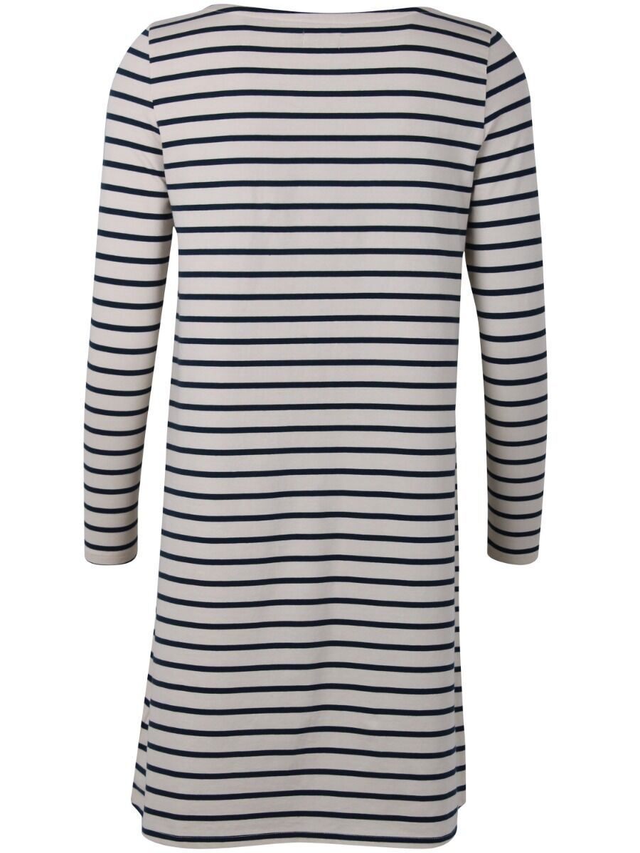 ORGANIC - Nassau Dress Chalk/dusty navy