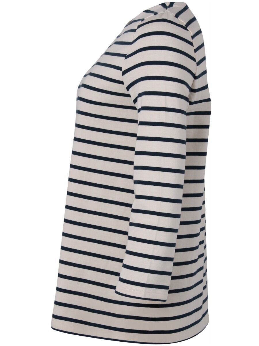 ORGANIC - Carribean Tee Chalk/dusty navy