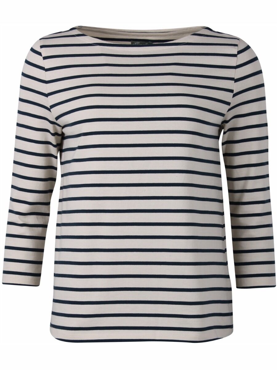 ORGANIC - Carribean Tee Chalk/dusty navy