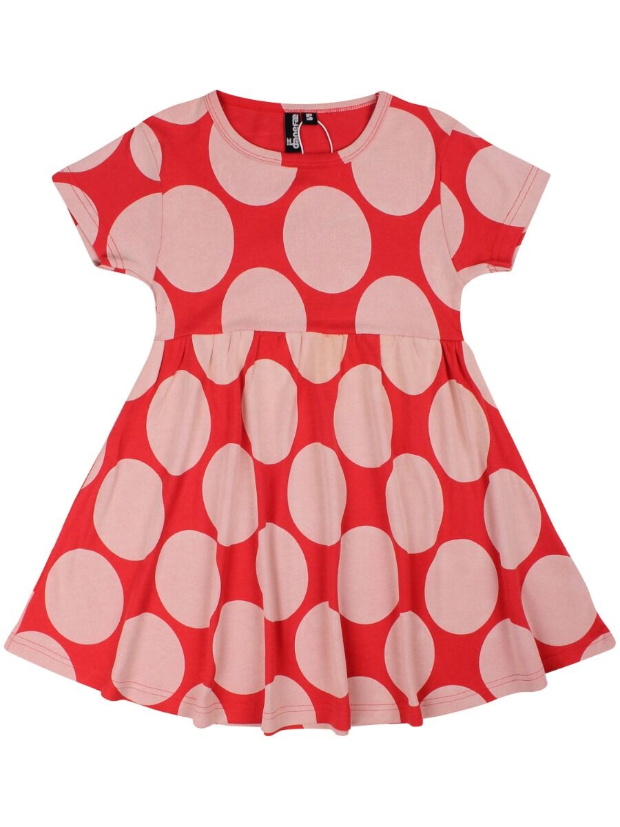 ORGANIC - Danelollipop Dress Ribs/chalk MEGADOTS
