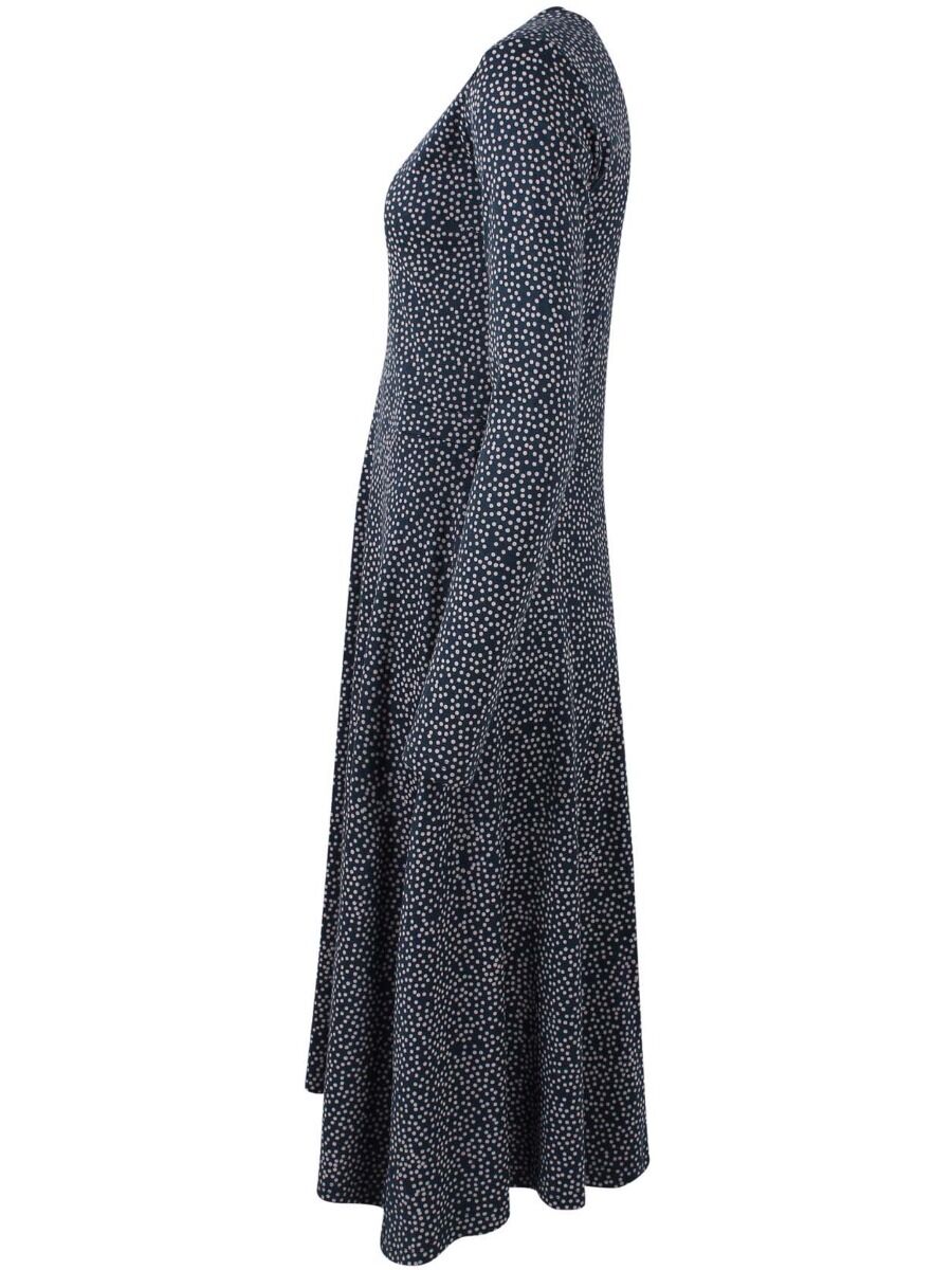 ORGANIC - Danandreasen Dress Dusty navy/chalk MINI FUNDOTS