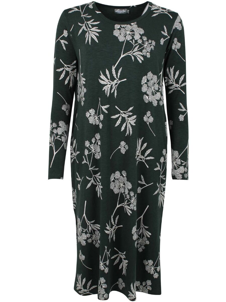 ORGANIC - Lea Dress Black green HEMLOCK