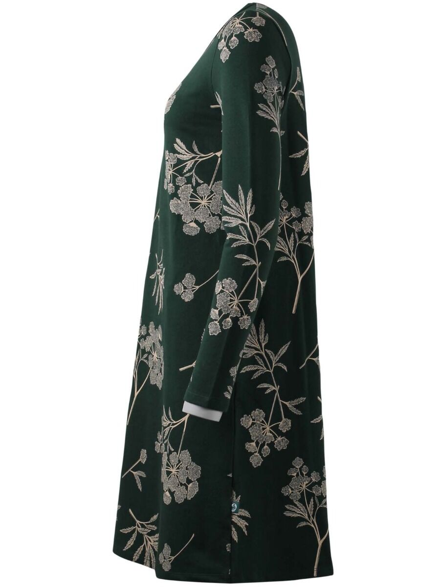 ORGANIC - Vibeke Dress Black green HEMLOCK