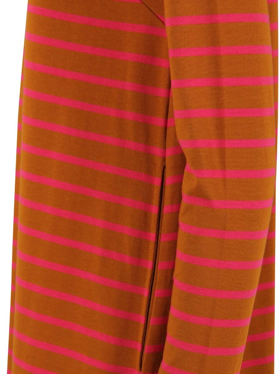 ORGANIC - Vibeke Dress Mustard/juicy pink