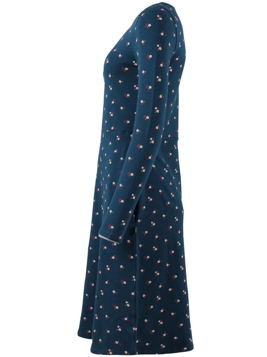 ORGANIC - Sidsel Dress Stone blue MINIFLOWER