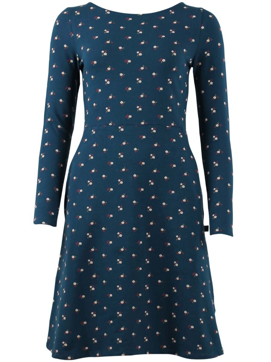 ORGANIC - Sidsel Dress Stone blue MINIFLOWER