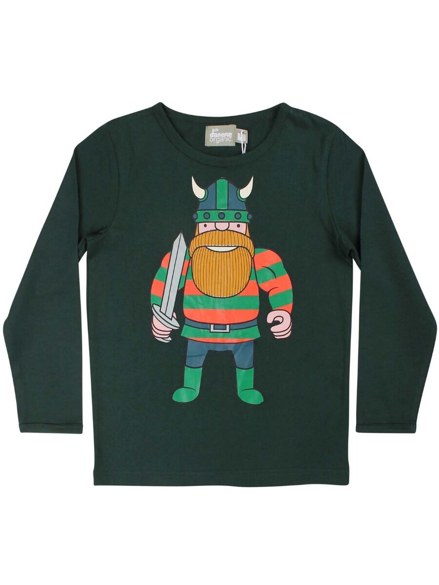 ORGANIC - Danechia Ls Black Green ERIK DIN VEN