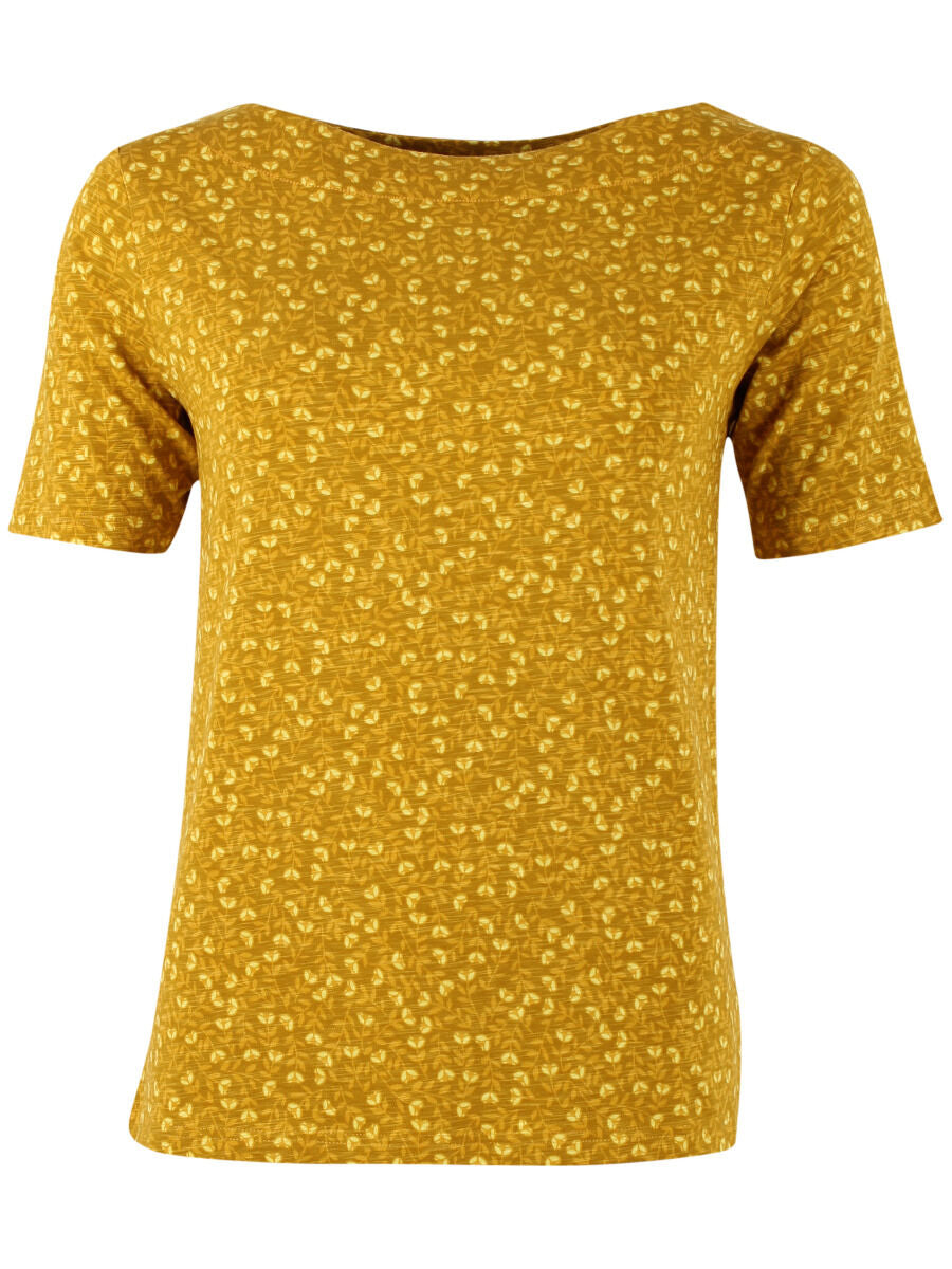 ORGANIC - Daneboatneck Viscose Slub Tee Occer FLEURIE