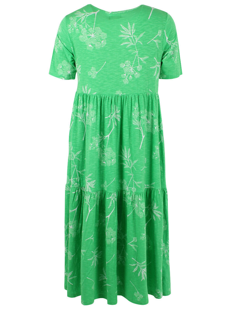 ORGANIC - Danemarkise Slub Jersey Dress Spring Green HEMLOCK